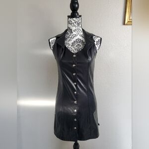 Tripp NYC Black Button-Up Mini Dress